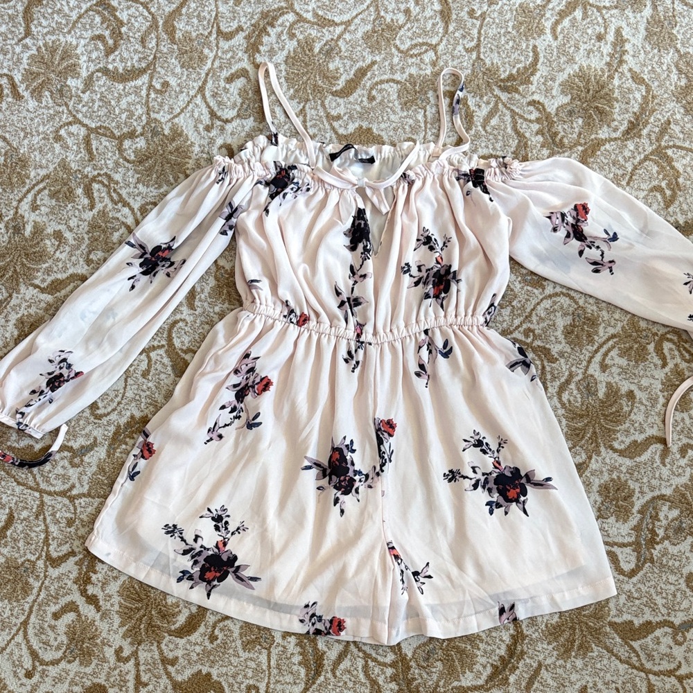Floral Off-Shoulder Romper